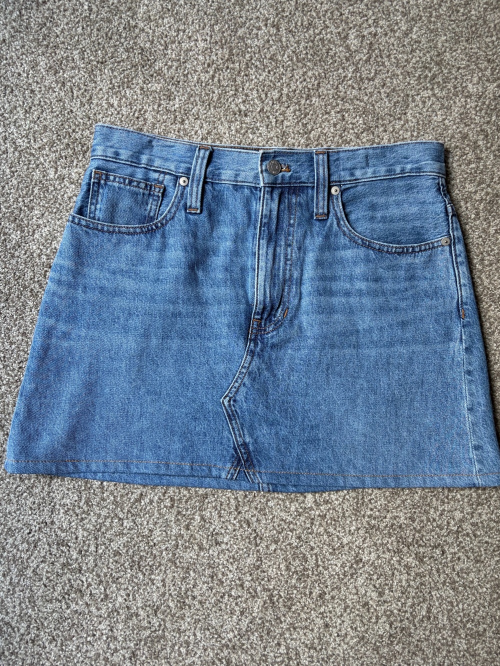 Madewell Rigid Denim A-Line Skirt